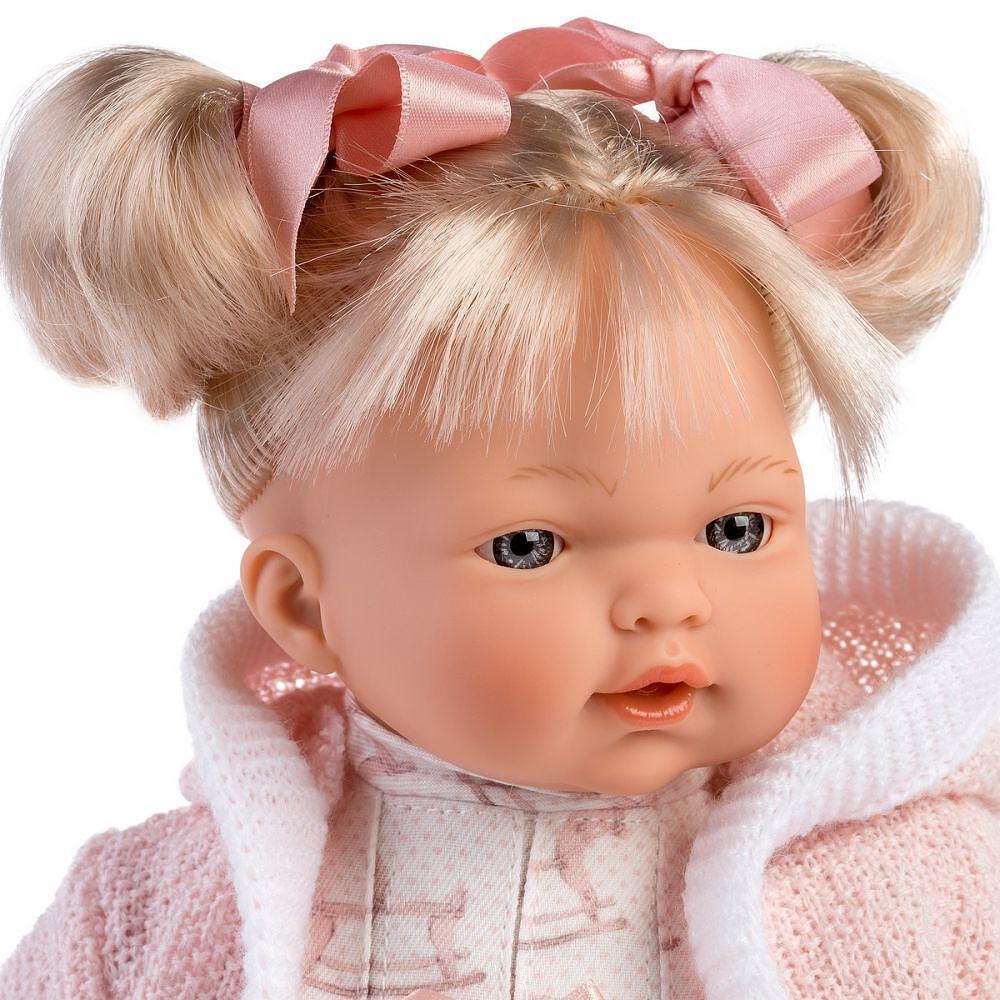 Llorens Плачеща детска кукла новородено Roberta с аксесоари 33 см.
