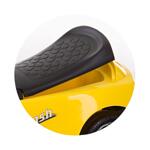 Chipolino Кола за яздене с дръжка и сенник Флаш жълта ROCFLH02104YE