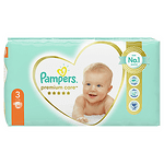 Pampers Бебешки пелени Premium Care S3 (6-10 кг.) 60 бр.