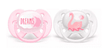 Philips Avent Ортодонтични залъгалки Ultra Soft (6-18 м.) розови Лебед/Dreams 2 бр. SCF222/02