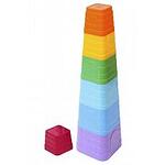 Technok Детска играчка Пирамида квадрат 7 части  4654
