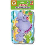 Vladi Toys Магнитен мек пъзел Хипопотамчета VT3205-57
