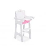Moni Дървена мебел за кукла - стол за хранене B012