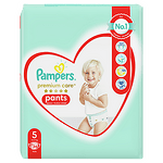 Pampers Бебешки пелени гащички Premium Care S5 (12-17 кг.) 34 бр.