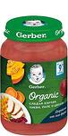 Gerber Organic Бебешко пюре Сладък картоф, тиква, пиле и цвекло 9+ 190 г