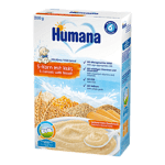 Humana Бебешка млечна каша 5 зърна с бисквитка 6+ 200 гр.
