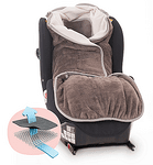 Aeromoov Дишащ поларен чувал тип одеяло за кош/стол за кола Air Wrapper антрацит