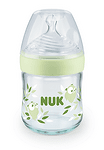 Nuk Бебешко стъклено шише с каучуков биберон First Choice 120 мл. 0-6 м.-Copy