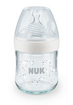 Nuk Бебешко стъклено шише с каучуков биберон First Choice 120 мл. 0-6 м.-Copy