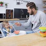 Badabulle Купички с капак и вакуумно захващане, 3 броя
