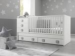 Erbesi Дървено трансформиращо легло Easy Bianco Grigio-Copy