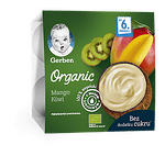 Gerber Organic Млечен десерт Манго, киви и кокос 6+ 360 г (4бр. в опаковка)