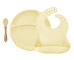 Minikoioi Комплект за хранене Feeding Set Baby Led Weaning set 2 Mellow Yellow 101070019