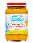Ganchev Бебешко пюре Зеленчукова супа с пилешко месо над 8м. 190г