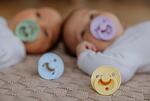 BIBS Colour Каучуков биберон 2 бр. (6-18 м.) Sky Blue/Baby Blue