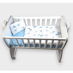 Rainy Бебешки спален комплект 3 части Мече с букви за люлка