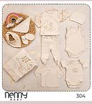 Nenny Baby Бебешки комплект за изписване 10 ч. органичен памук Happy Farm NB-306-Copy