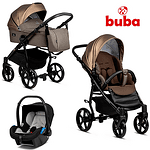 Buba Комбинирана бебешка количка 3 в 1 Estilo col. 932 светлосива-Copy