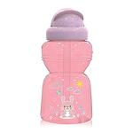 Baby Care Спортна бутилка със сламка Animals 325 мл Blush Pink 10200730002
