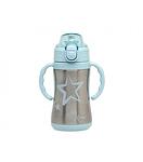 KioKids Бебешки термос с дръжки розов 280мл 3325-Copy