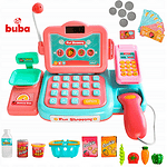 Buba Детски касов апарат с аксесоари Fun Shopping 888F, оранжев-Copy