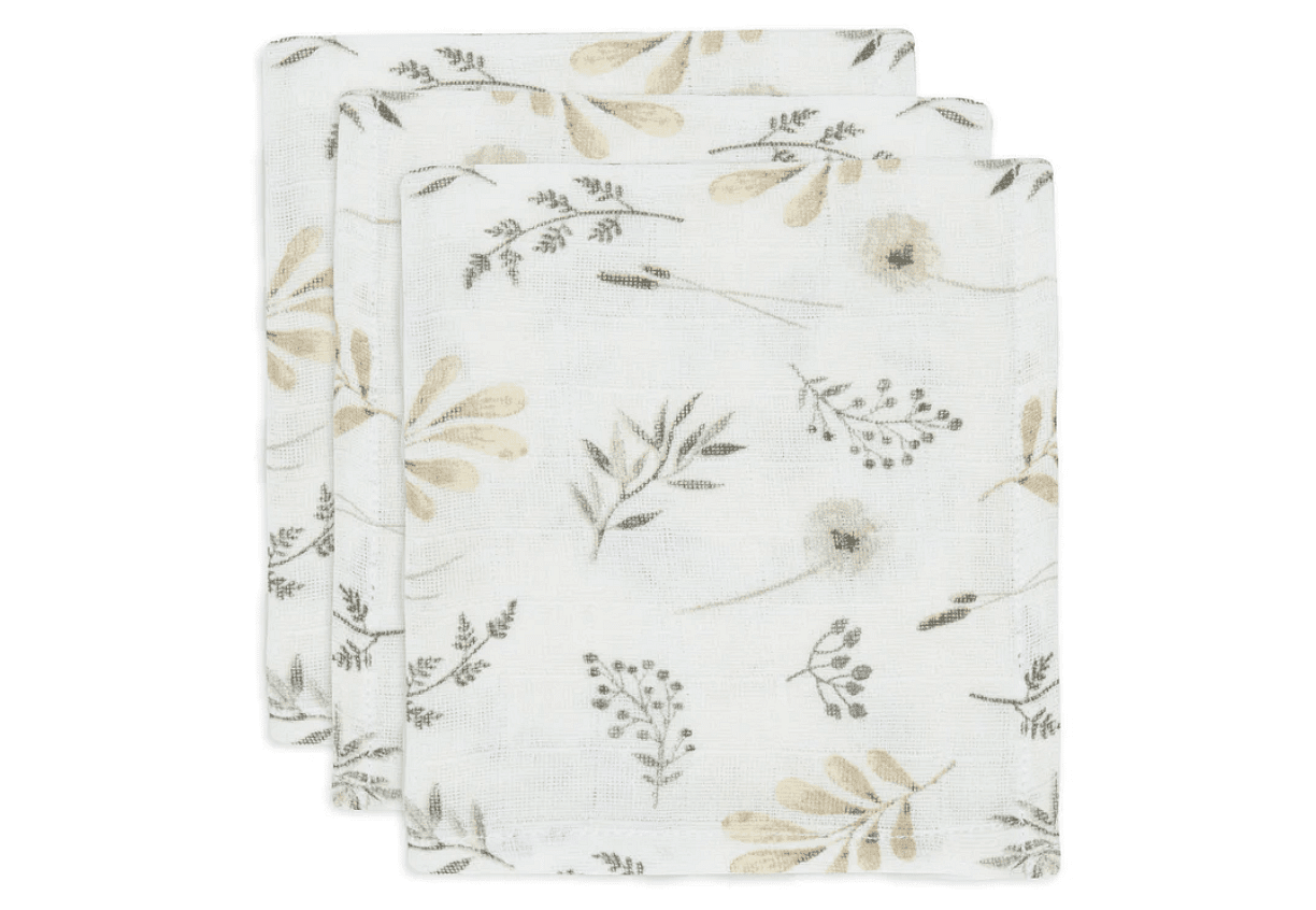 Jollein Комплект муселинови кърпи 31 x 31 см. 3 бр. Wild Flowers