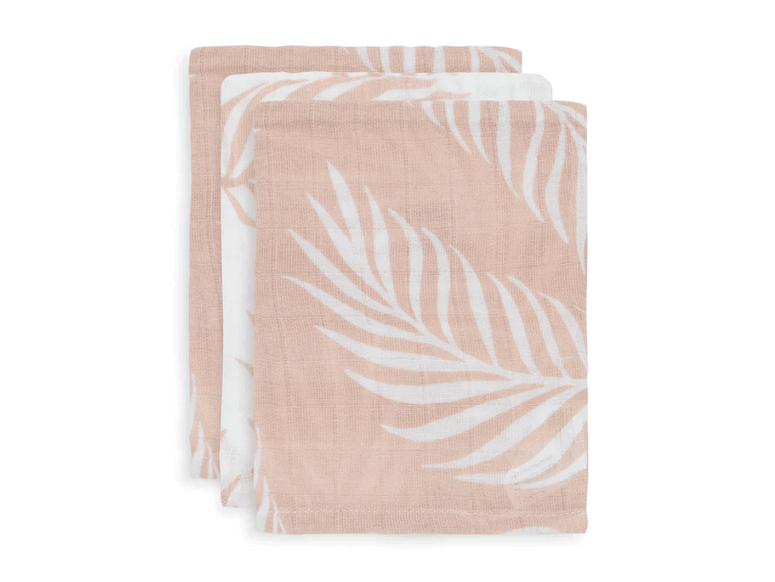 Jollein Комплект муселинови кърпи - спарчета за почистване 15 х 20 см. 3 бр. Nature Pale Pink