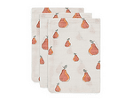Jollein Комплект муселинови кърпи - спарчета за почистване 15 х 20 см. 3 бр. Pear