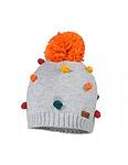 Maximo Детска зимна шапка сива с цветни топчета 23573-943276-0599