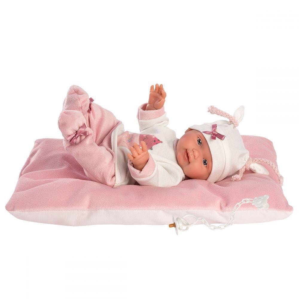 Llorens  Детска кукла новородено Bebita казваща Boo Boo с аксесоари 26 см.