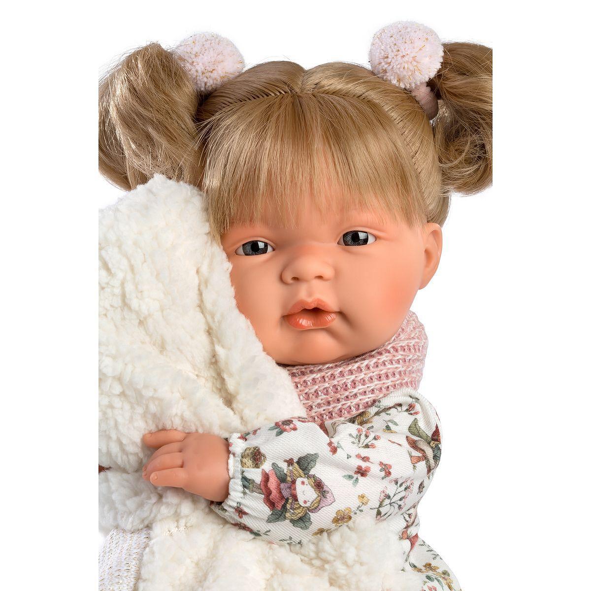 Llorens Плачеща детска кукла Joelle с аксесоари 38 см.