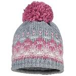 Maximo Детска зимна шапка сиво/розово с помпон 93574-266800-0005