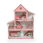 Moni Toys Дървена къща за кукли Lilly 109625