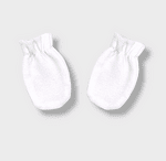 Rainy Бебешки ръкавички с ластик бял
