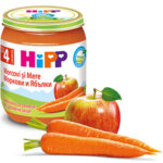HiPP Бебешко пюре Моркови и ябълки 4+ 125 гр.