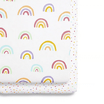 Snüz Комплект чаршафи с ластик за бебешка кошара SnuzPod4 2 бр. Multi Rainbow