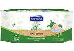 Septona Eco Life Биоразградими бебешки кърпички Eco Life 100% памук 60 бр.