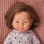 Miniland Кукла момче 21см. със зелен гащeризон 31346-Copy