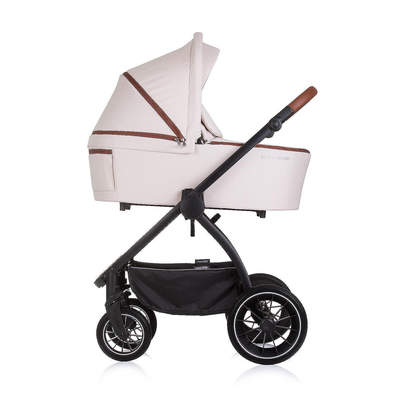 Chipolino Бебешка количка 3в1 Престиж бишкота KKPRS02504BI