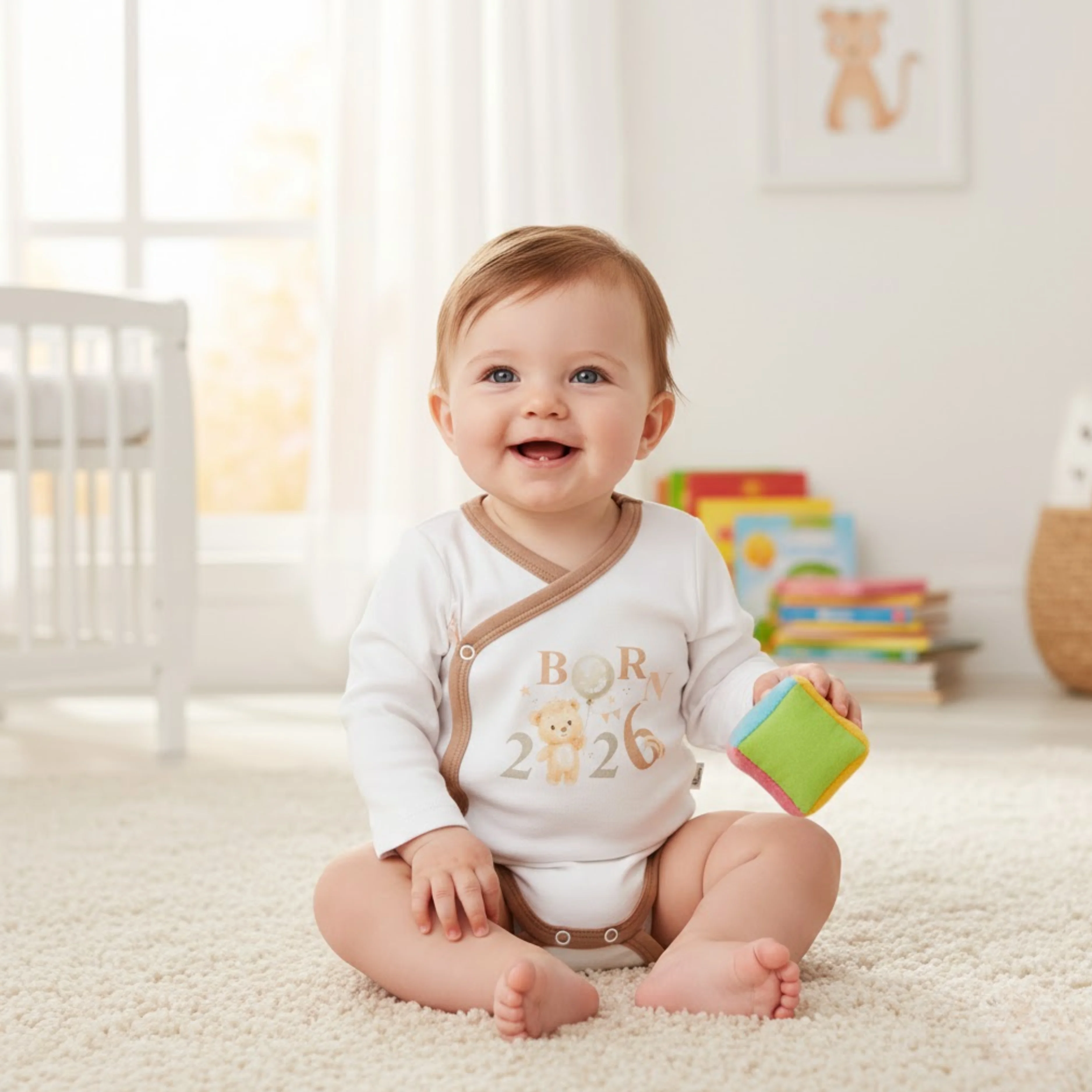 Rainy Бебешко боди Born 2026 със странично закопчаване 56-62 см. Rainy Бебешко боди Born 2026 със странично закопчаване 56-62 см.