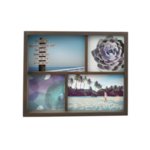 UMBRA Рамка за снимки “EDGE MULTI DESK“ - цвят кафяв - за 4 снимки
