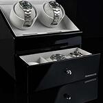 Кутия за самонавиващи се часовници San Diego Designhütte Black - Winds 2, Stores 3 Timepieces