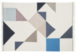 Колекция датски дизайнерски килими (ръчно тъкани) - "Memo" - цвят сиьо