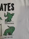 Тениска T-Rex Hates (с дефект) Мъжка / размер М / бяла