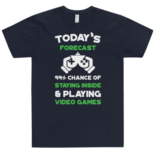 Today's forecast 99% chance of staying inside and playing Video Games