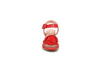 Елегантни червени дамски сандали от лак на висок ток 04.2232