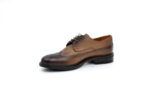 Елегантни кафяви мъжки обувки от естествена кожа 18.26507