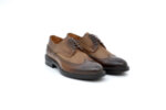 Елегантни кафяви мъжки обувки от естествена кожа 18.26507