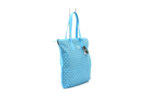 Дамска синя чанта от естествена кожа 16.205