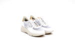 Спортни бели дамски обувки от естествена кожа и текстил 37.00228